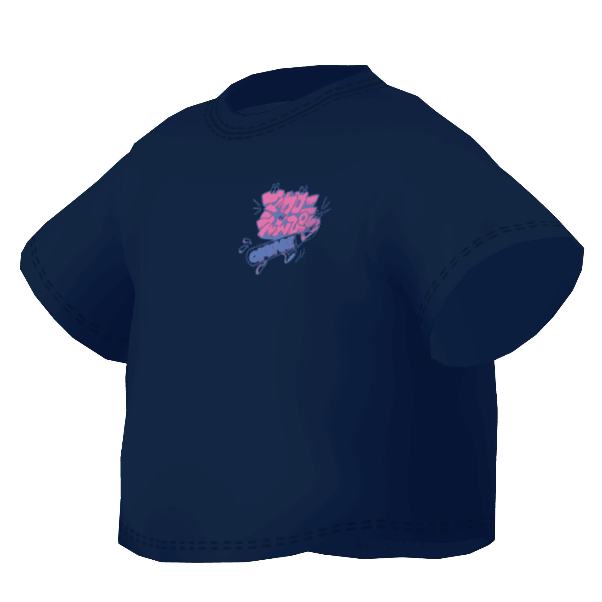 Macaroni Empitsu OKKAKE T-Shirt Metro Blue